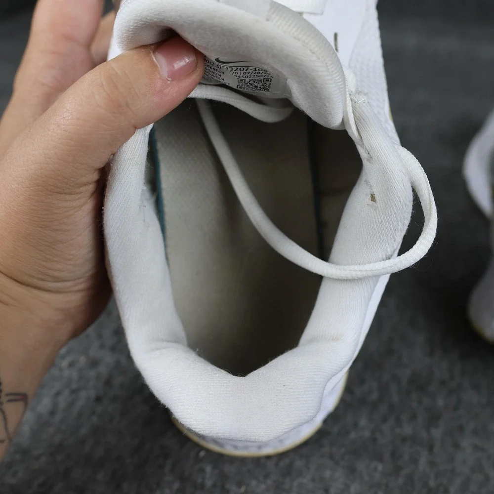 Nike Shoes Womens Size 11 White Gold Mesh Running Athletic Sneakers BQ3207-108